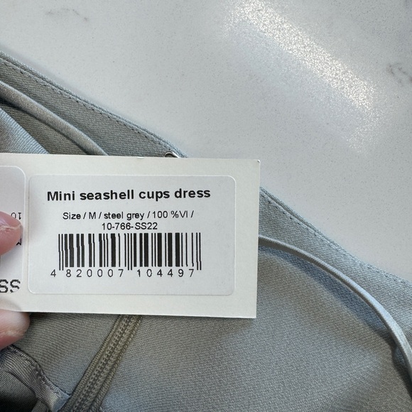 BEVZA
Gray Seashell Minidress - Picture 5 of 6